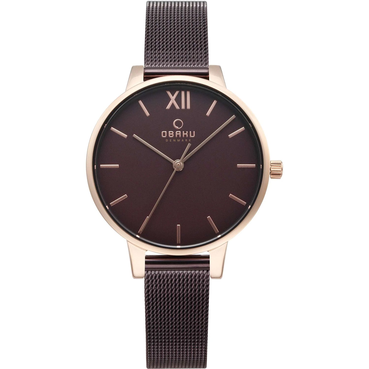 Obaku Women's Walnut Brown Dial Watch - V209LXVNMN