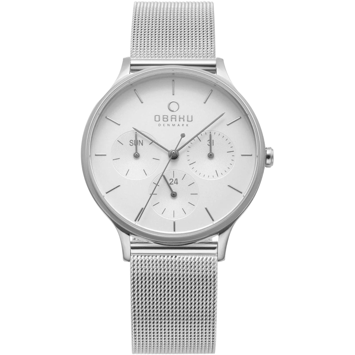 Obaku Women's Lind White Dial Watch - V212LMCIMC