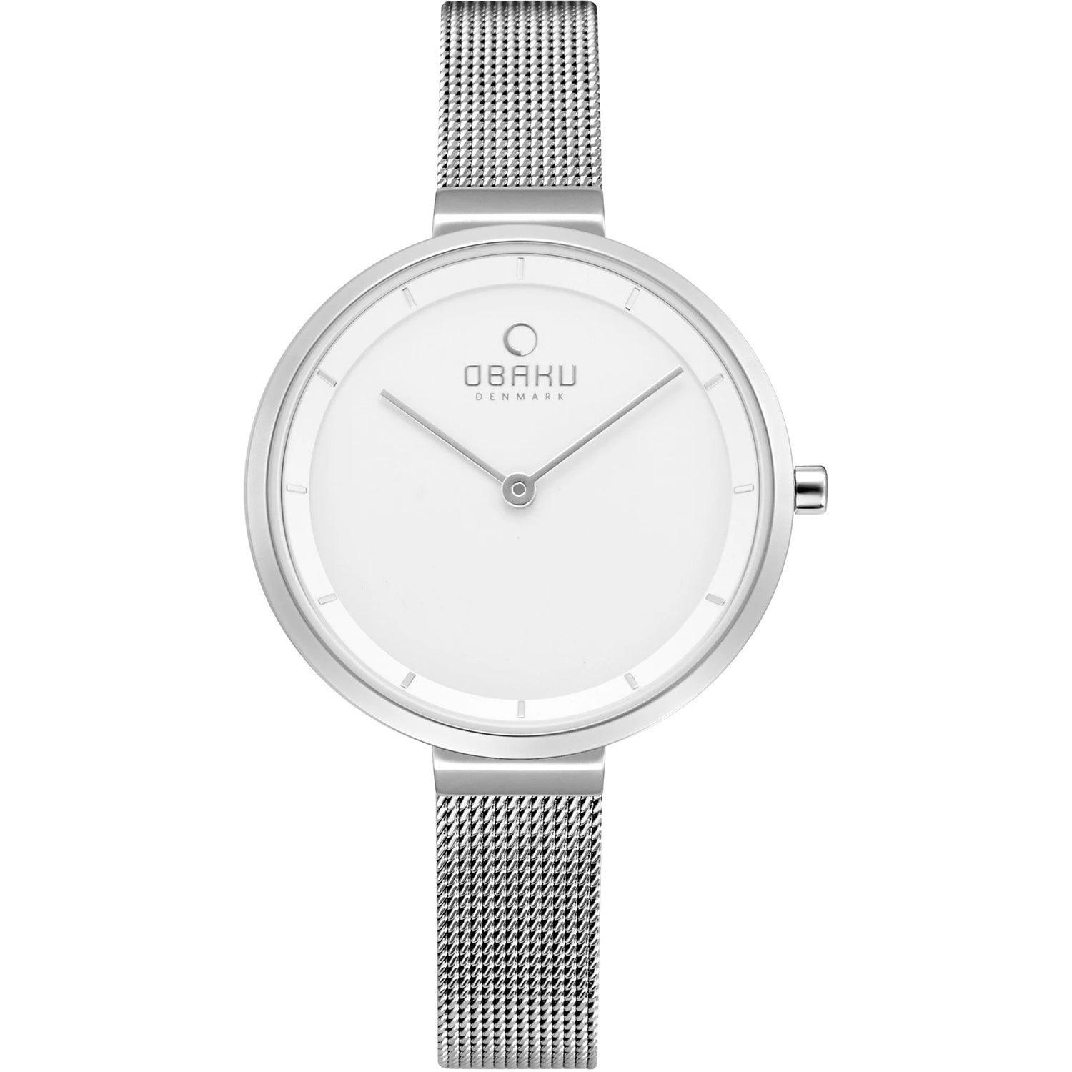 Obaku Women's Classic White Dial Watch - V225LXCIMC