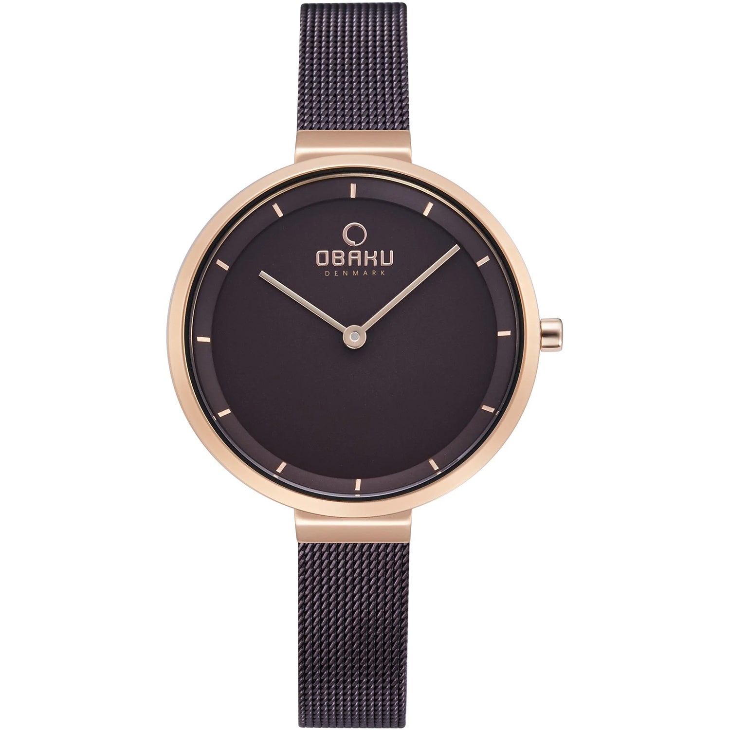 Obaku Women's Walnut Grey Dial Watch - V225LXVNMN