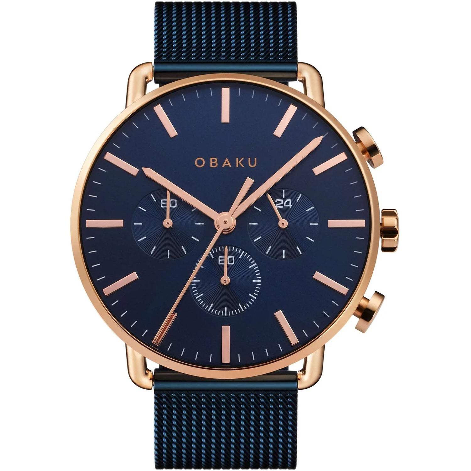 Obaku Men's Havn Black Dial Watch - V232GCVLML