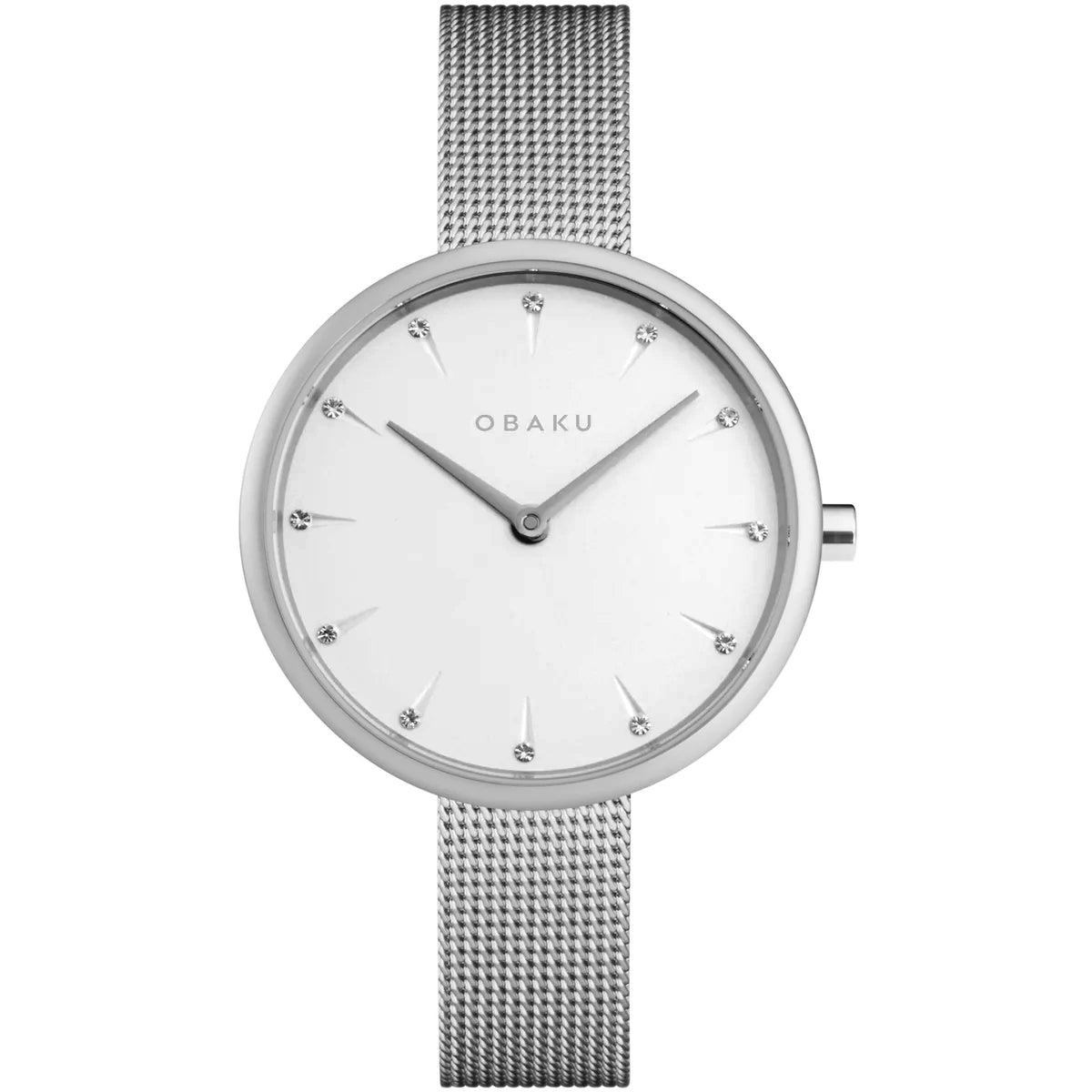 Obaku Women's Notat White Dial Watch - V233LXCIMC