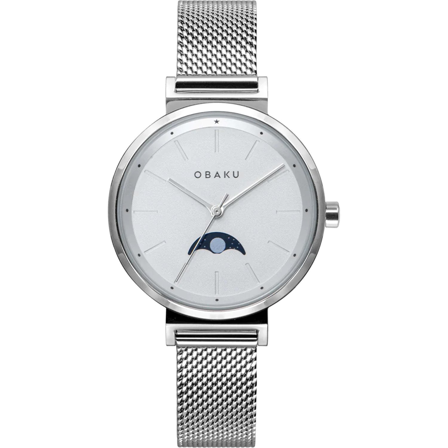 Obaku Women's Maane Silver Dial Watch - V243LMCIMC