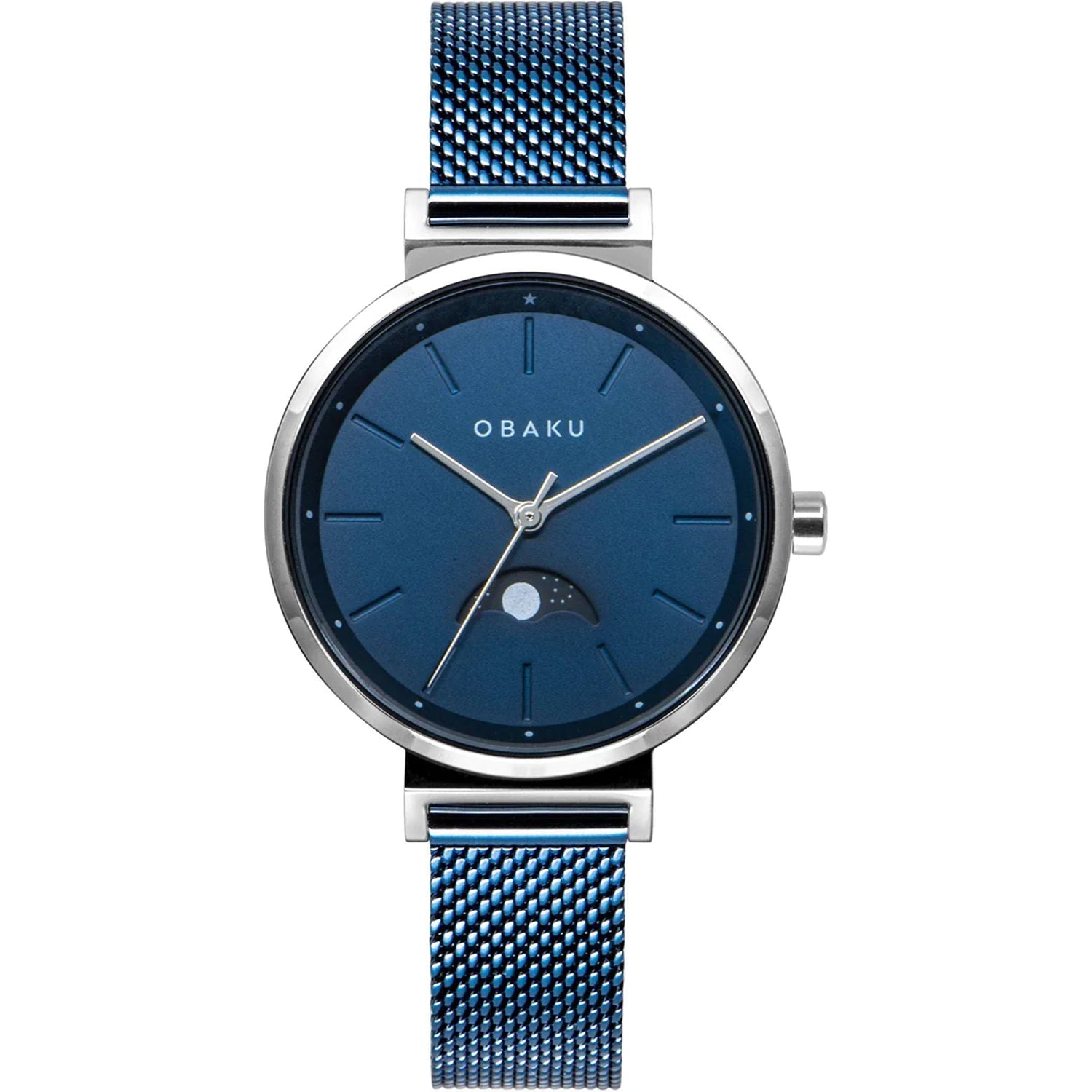 Obaku Women's Maane Blue Dial Watch - V243LMCLML