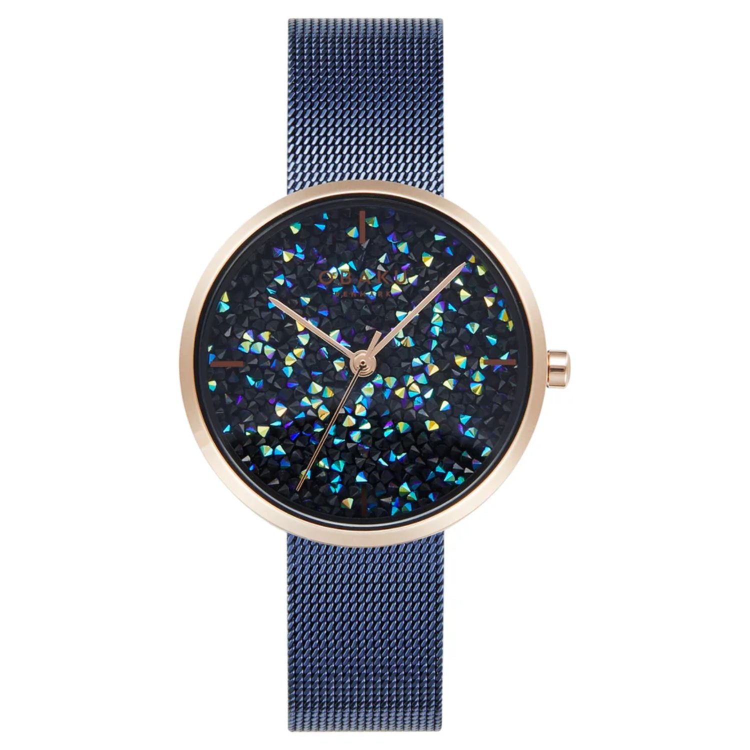 Obaku Women's Glimmer  Dark blue Dial Watch - V289LHVLML