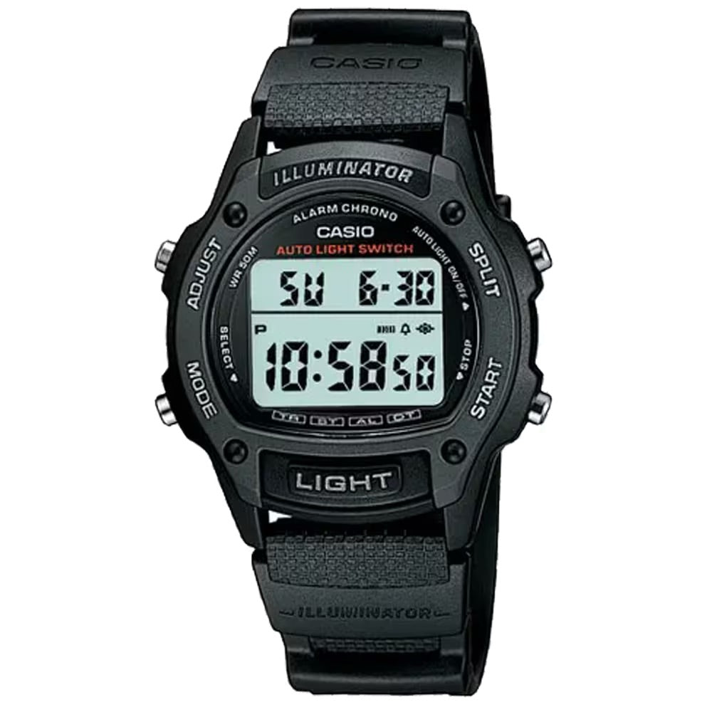 Casio Men's Classic Digital Watch with Black Band - W-93H-1AV