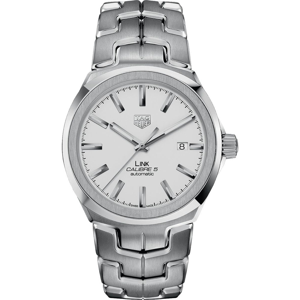Tag Heuer Men's Link White Dial Watch - WBC2111.BA0603