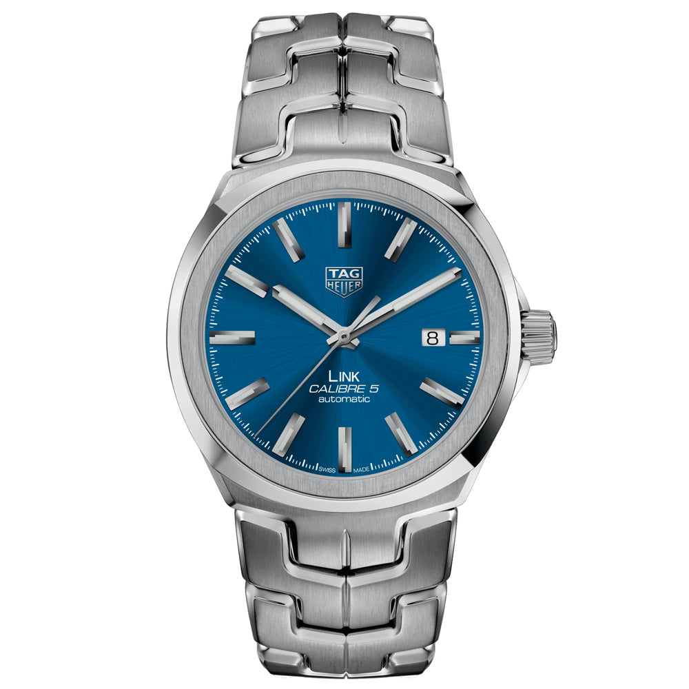 Tag Heuer Men's Link Blue Dial Watch - WBC2112.BA0603
