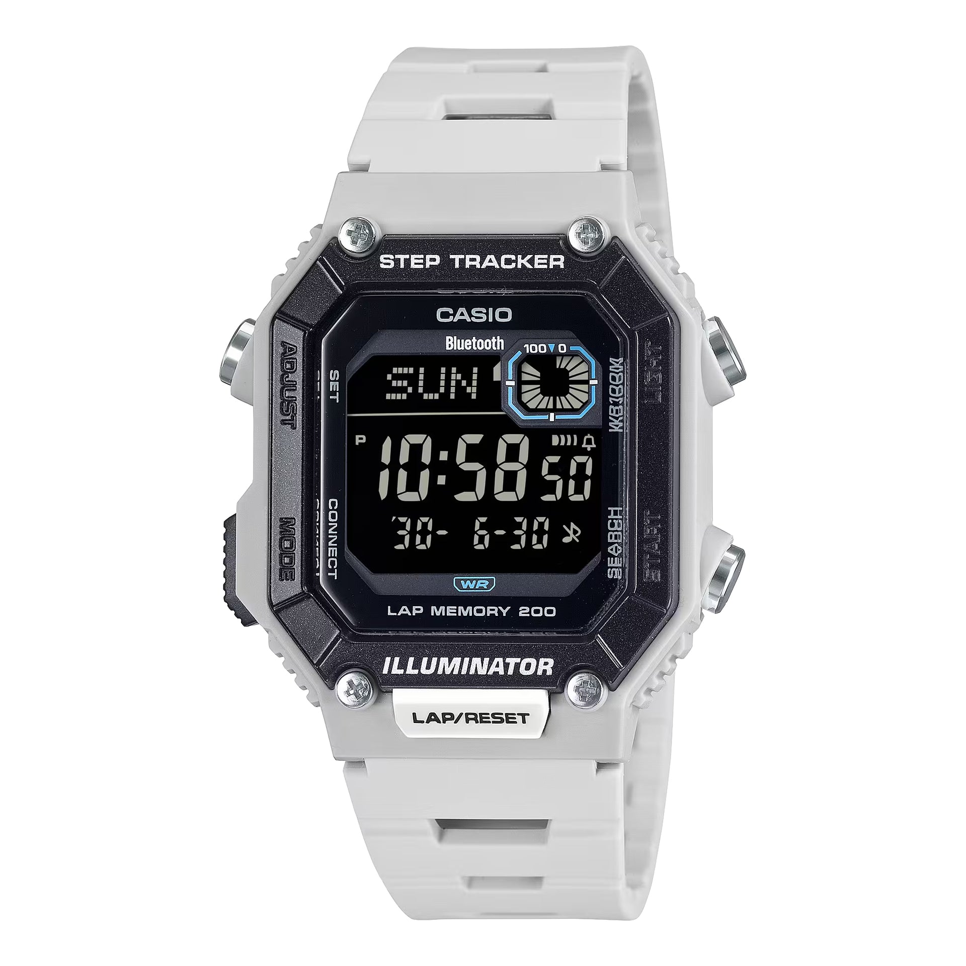 Casio Men's Digital Watch with Gray Band - WS-B1000-8BVCF
