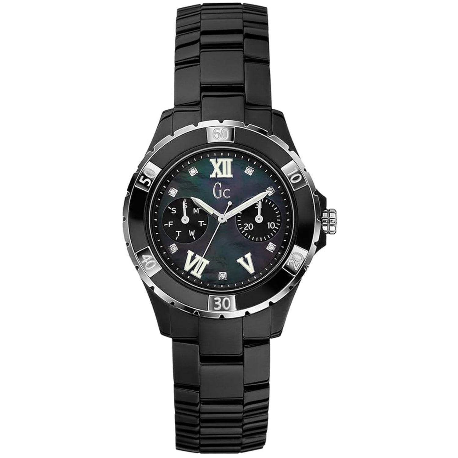 Guess Women's Sport Class Black MOP Dial Watch - X69106L2S