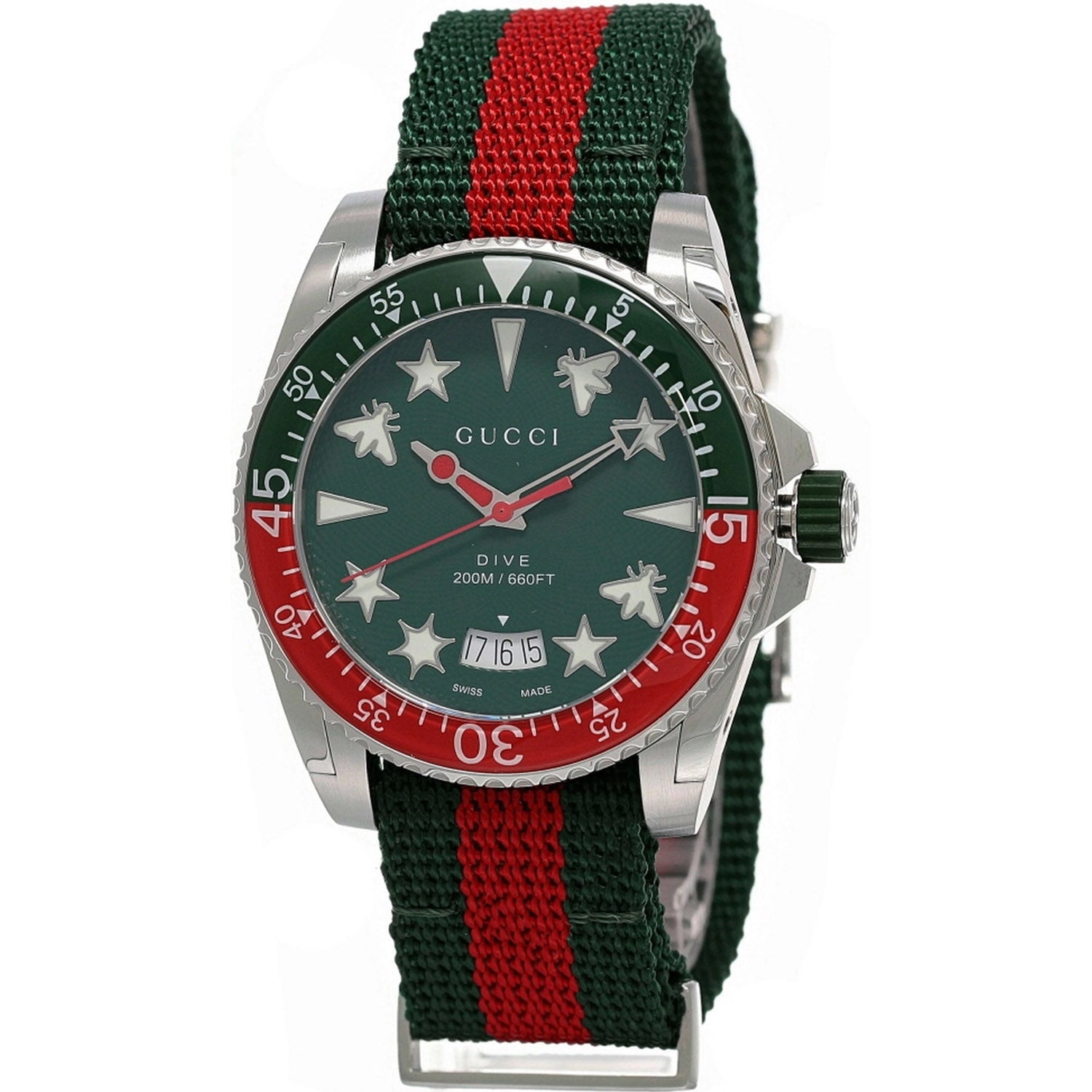 Gucci Men's Dive Green Dial Watch