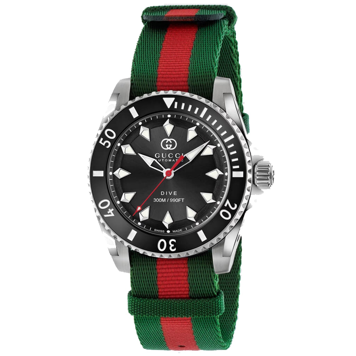 Gucci Men's Dive Black Dial Watch - YA136364