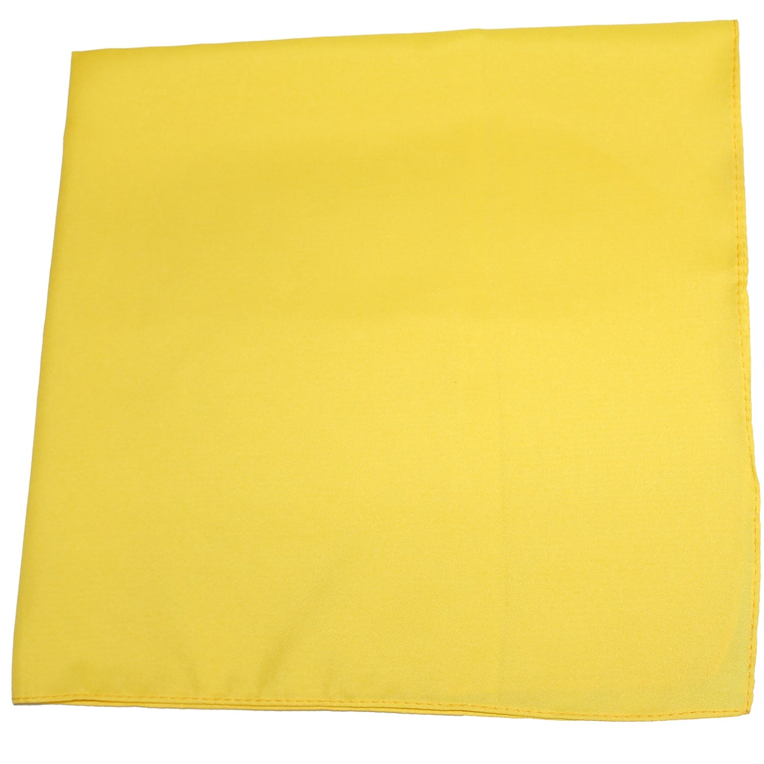 Pack of 18 XL Oversized Solid Colors 27 Inches Cotton Bandanas (Yellow)