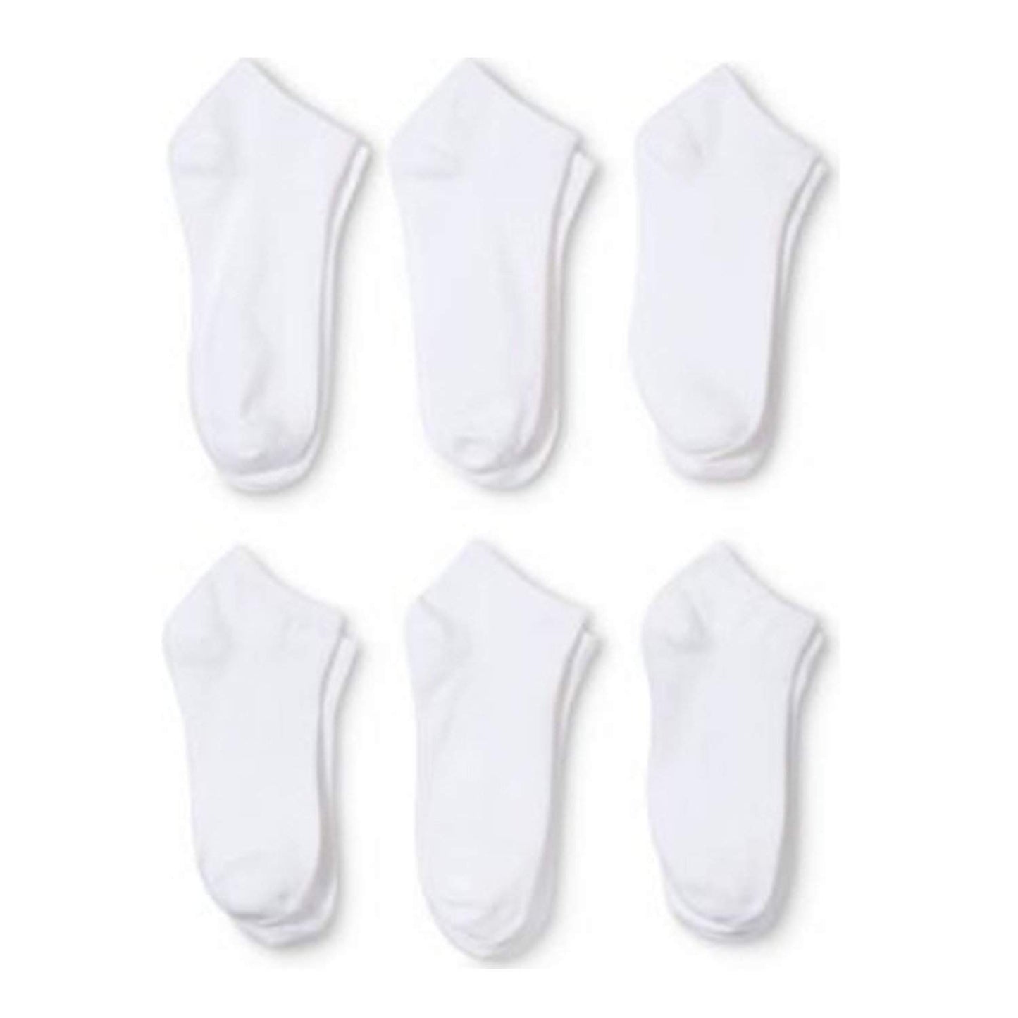 12 Pairs Men's Low Cut Socks 9-11 or 6-8 Black or White or Mixed