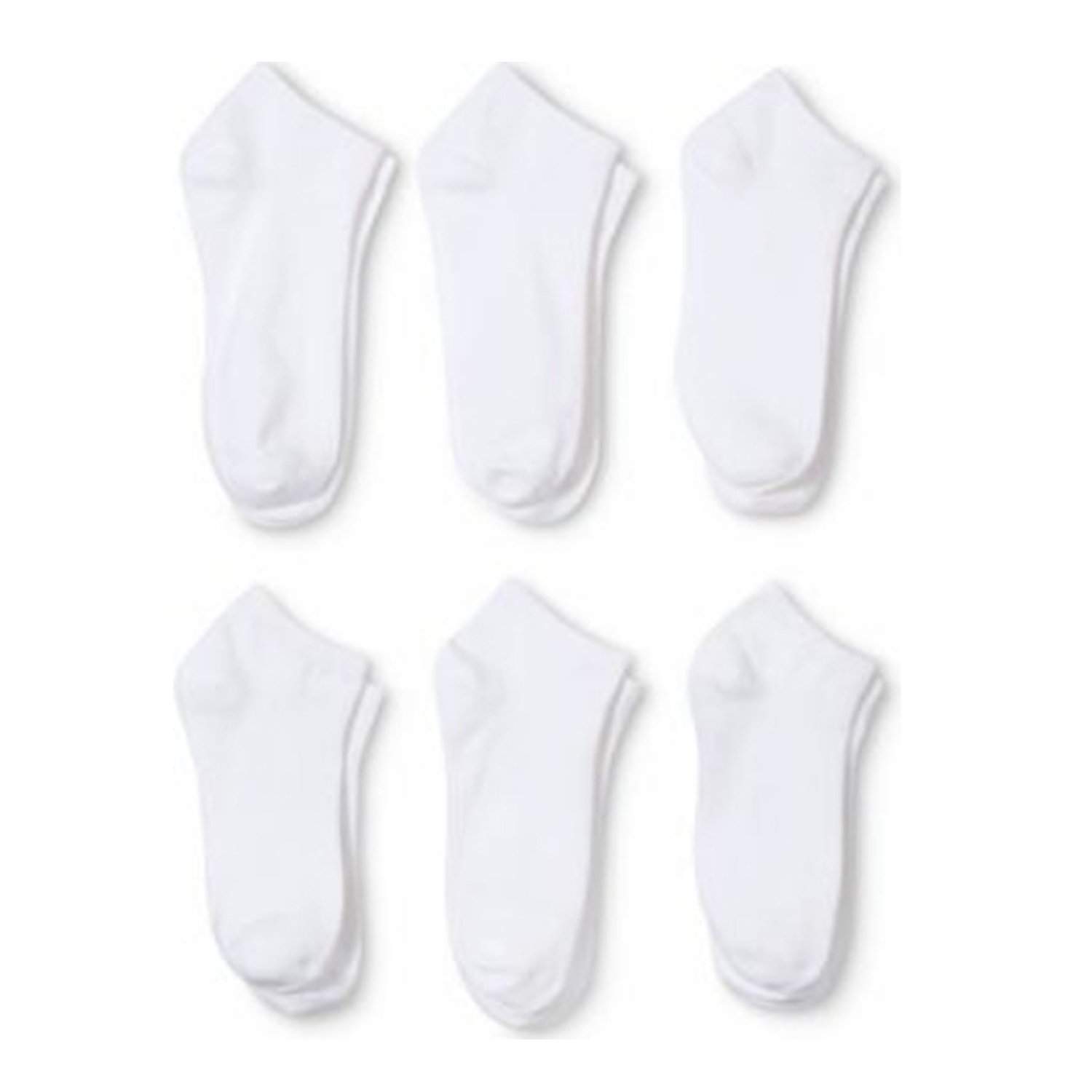 120 Pairs Men's Low Cut No Show Socks 9-11 or 6-8 Black or White - Bulk Wholesale