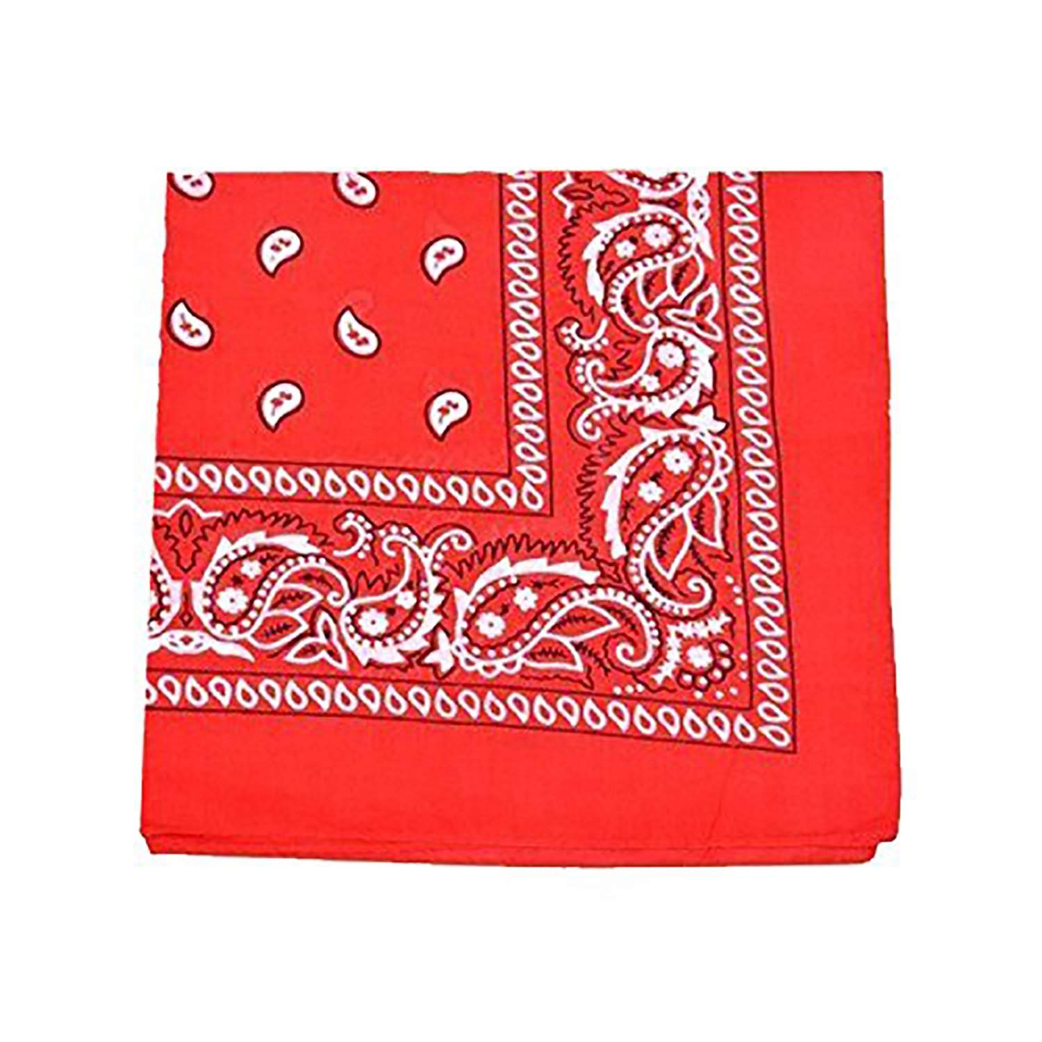 Pack of 36 XL Non Fading Paisley Polyester Bandanas 27 x 27 In - Bulk Wholesale