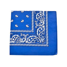 Load image into Gallery viewer, Pack of 36 XL Non Fading Paisley Polyester Bandanas 27 x 27 In - Bulk Wholesale
