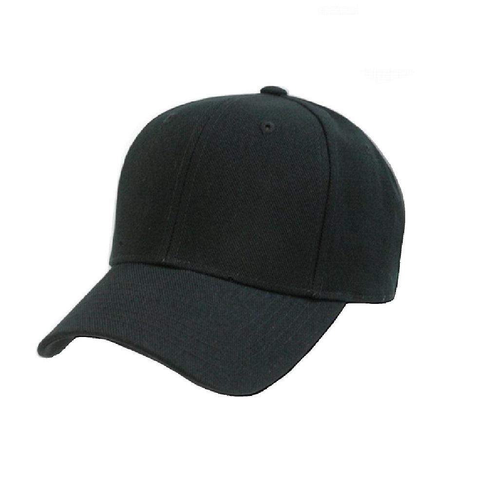 5 Pack of Plain Polyester Unisex Baseball Caps - Blank Hat with Solid Color