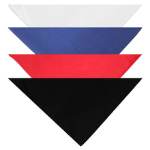 Load image into Gallery viewer, Balec Dog Solid Cotton Bandanas - 5 Pieces - Scarf Triangle Bibs for Any Small, Medium or Large Pets
