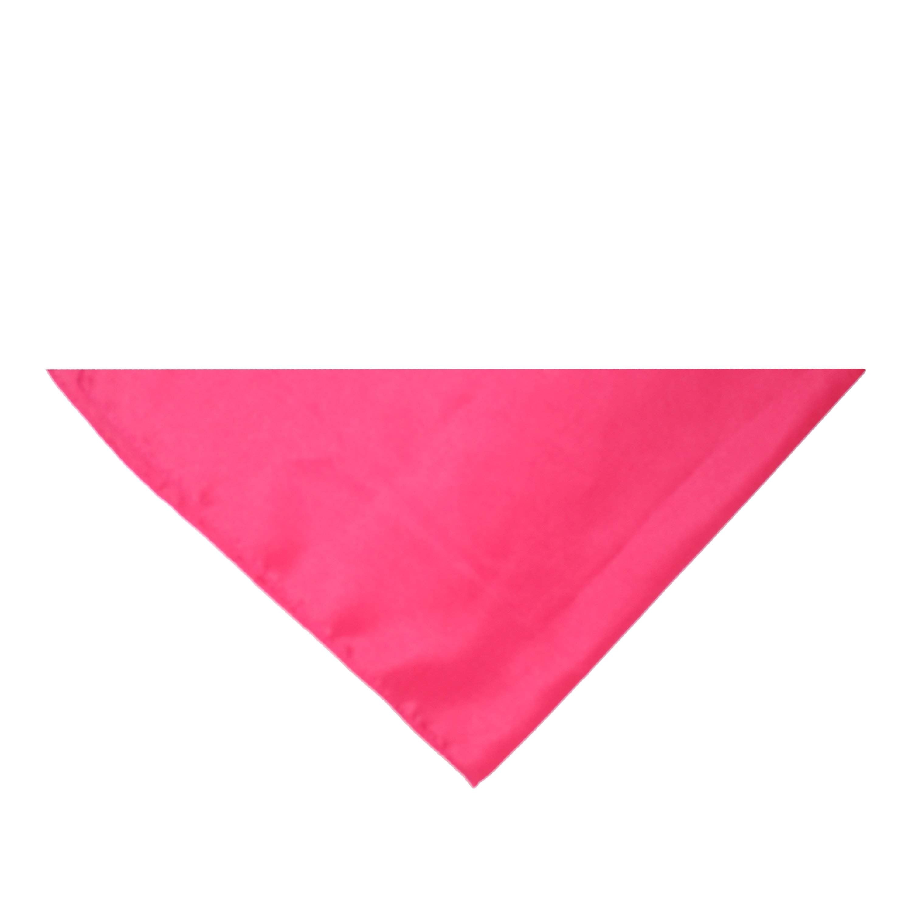 Pack of 12 Jordefano Triangle Bandanas - Solid Colors and Polyester - 30 in x 19 in x 19 in