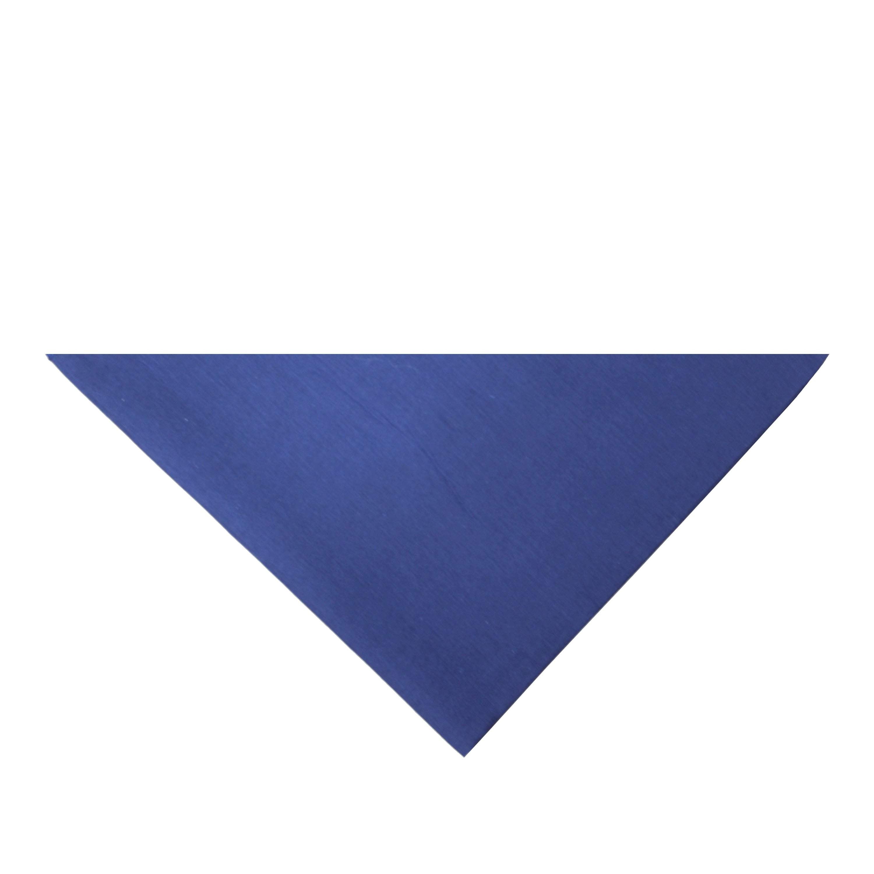 Pack of 12 Jordefano Triangle Bandanas - Solid Colors and Polyester - 30 in x 19 in x 19 in