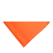 Load image into Gallery viewer, Pack of 7 Triangle Cotton Bandanas - Solid Colors and Polyester - 30 in x 19 in x 19 in
