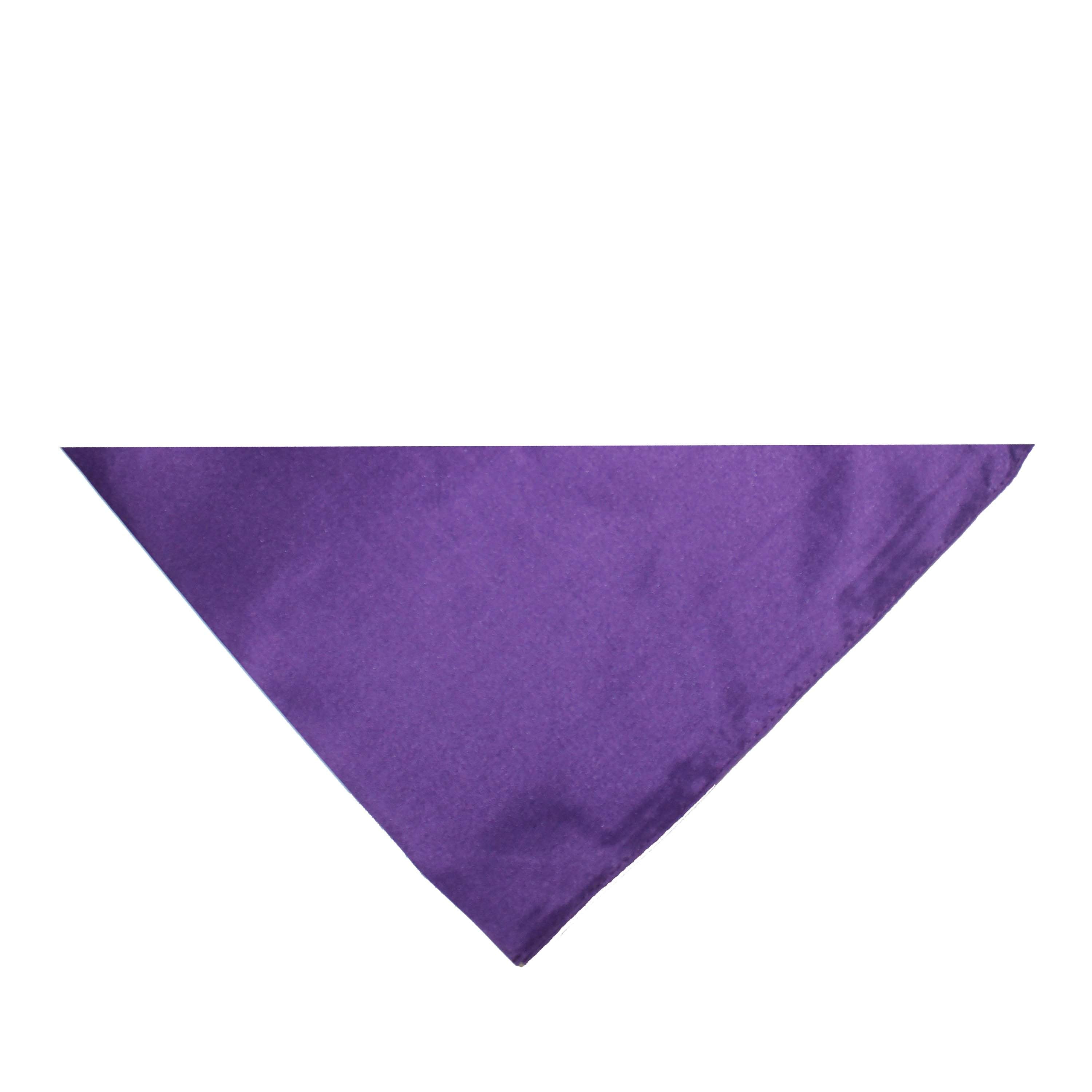 Pack of 12 Jordefano Triangle Bandanas - Solid Colors and Polyester - 30 in x 19 in x 19 in