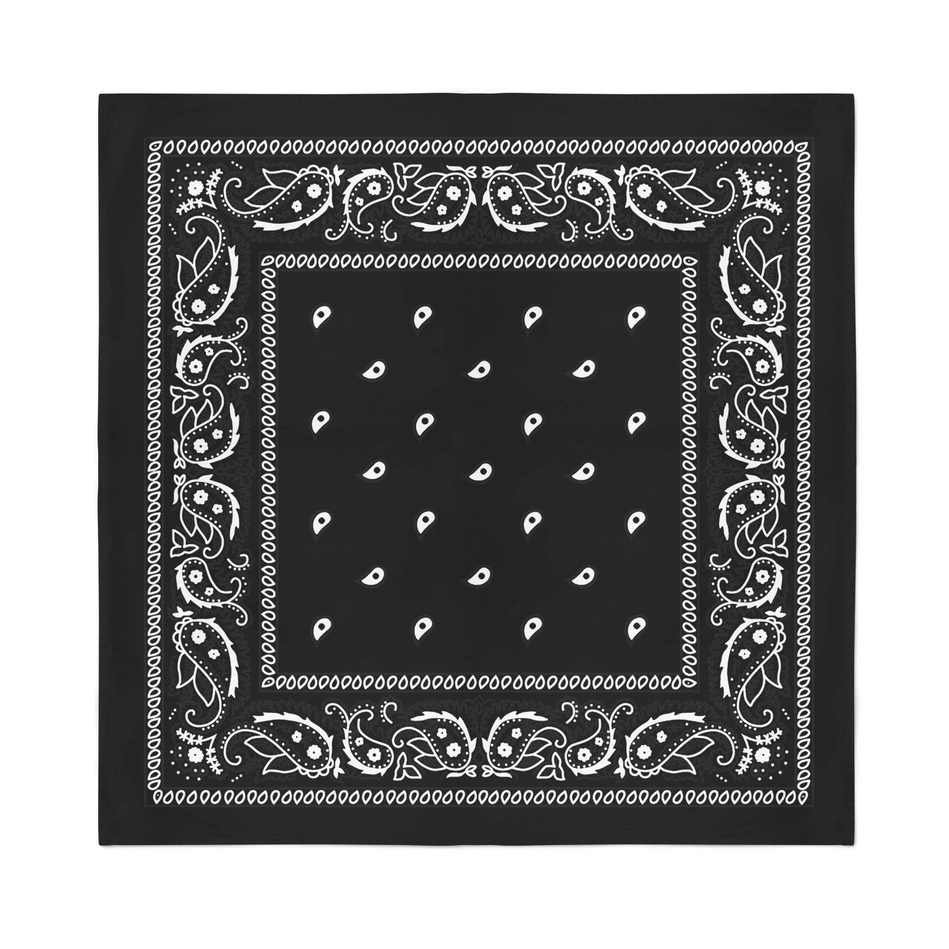 8 Pack X-Large Paisley Cotton Printed Bandana - 27 x 27 inches