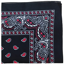 Load image into Gallery viewer, 96 Pack Qraftsy Paisley 100% Polyester Bandanas - Bulk Wholesale
