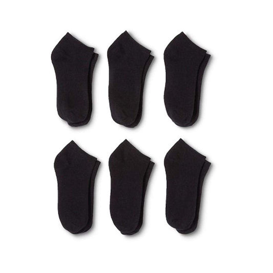 36 Pairs Women's Low Cut No Show Socks 9-11 or 6-8 Black or White - Bulk Wholesale