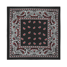 Load image into Gallery viewer, 8 Pack X-Large Paisley Cotton Printed Bandana - 27 x 27 inches
