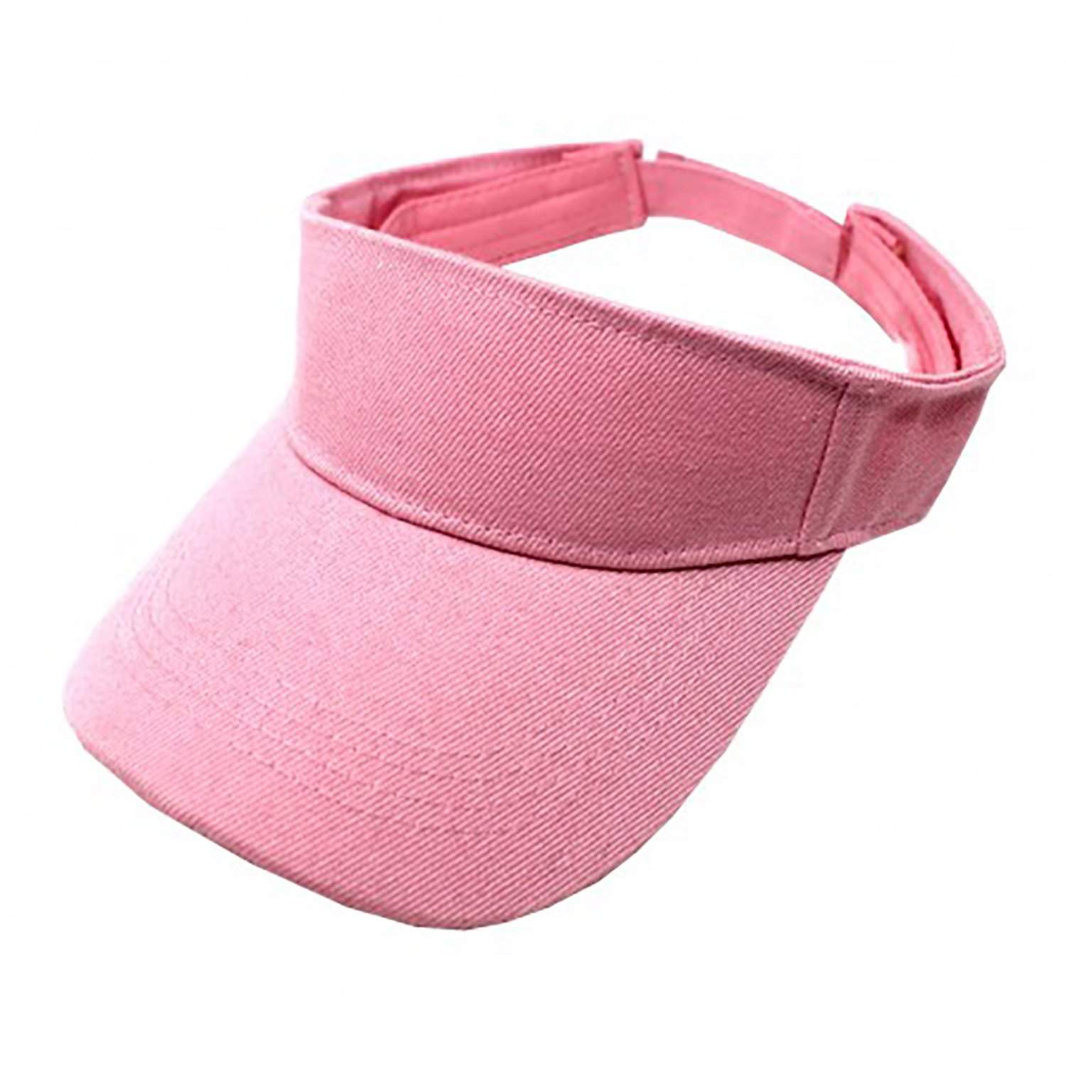 6 Pack Sun Visor Adjustable Cap Hat Athletic Wear - One