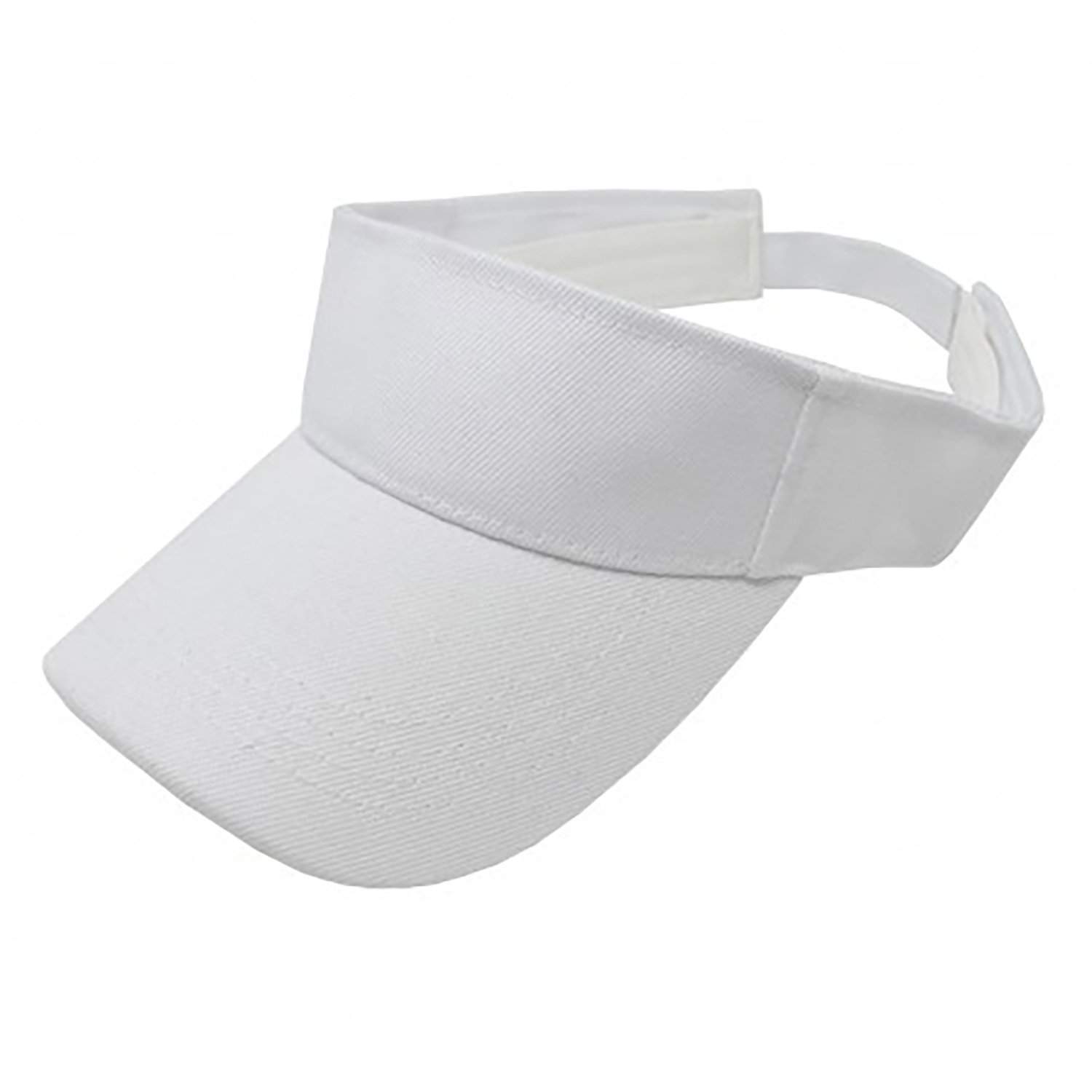 12 Pack Sun Visor Adjustable Cap Hat Athletic Wear - One Dozen