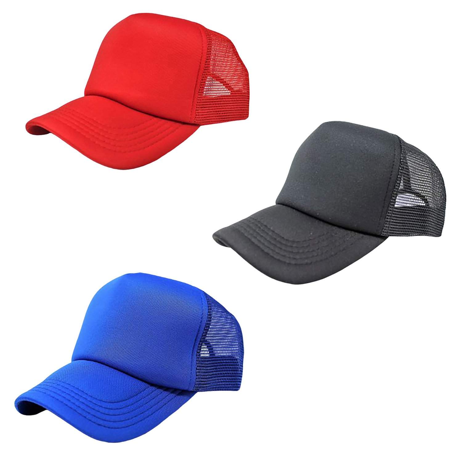 Pack of 3 Mechaly Trucker Hat Adjustable Cap