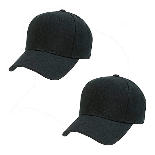 Mechaly Comfortable Solid Unisex Baseball Cap Hat - 2 Pack