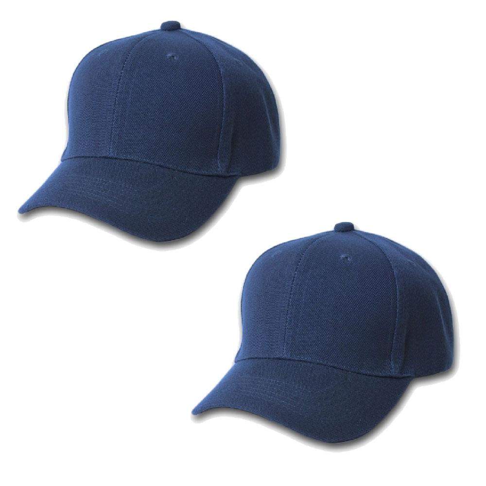 Mechaly Comfortable Solid Unisex Baseball Cap Hat - 2 Pack