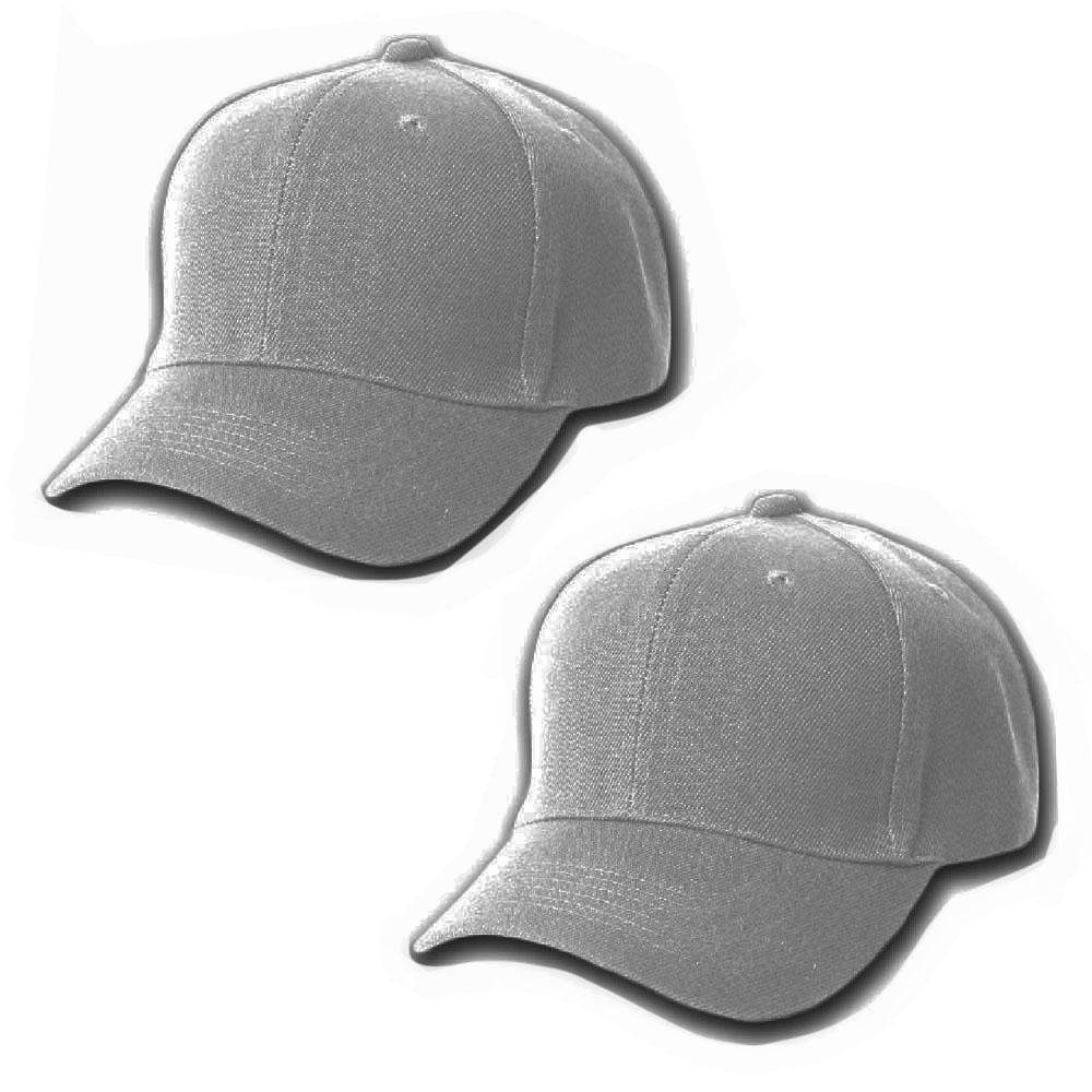 Mechaly Comfortable Solid Unisex Baseball Cap Hat - 2 Pack