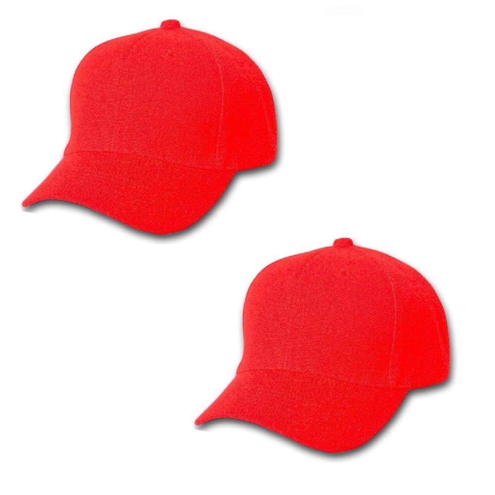 Mechaly Comfortable Solid Unisex Baseball Cap Hat - 2 Pack