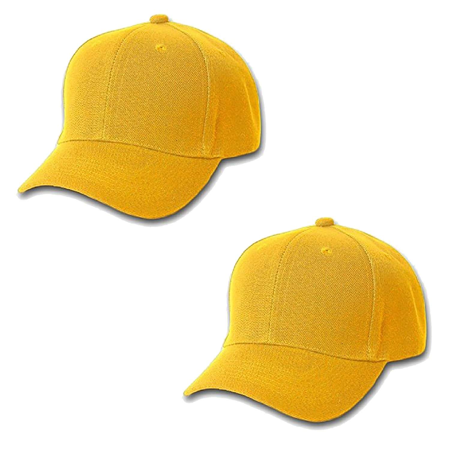 Mechaly Comfortable Solid Unisex Baseball Cap Hat - 2 Pack