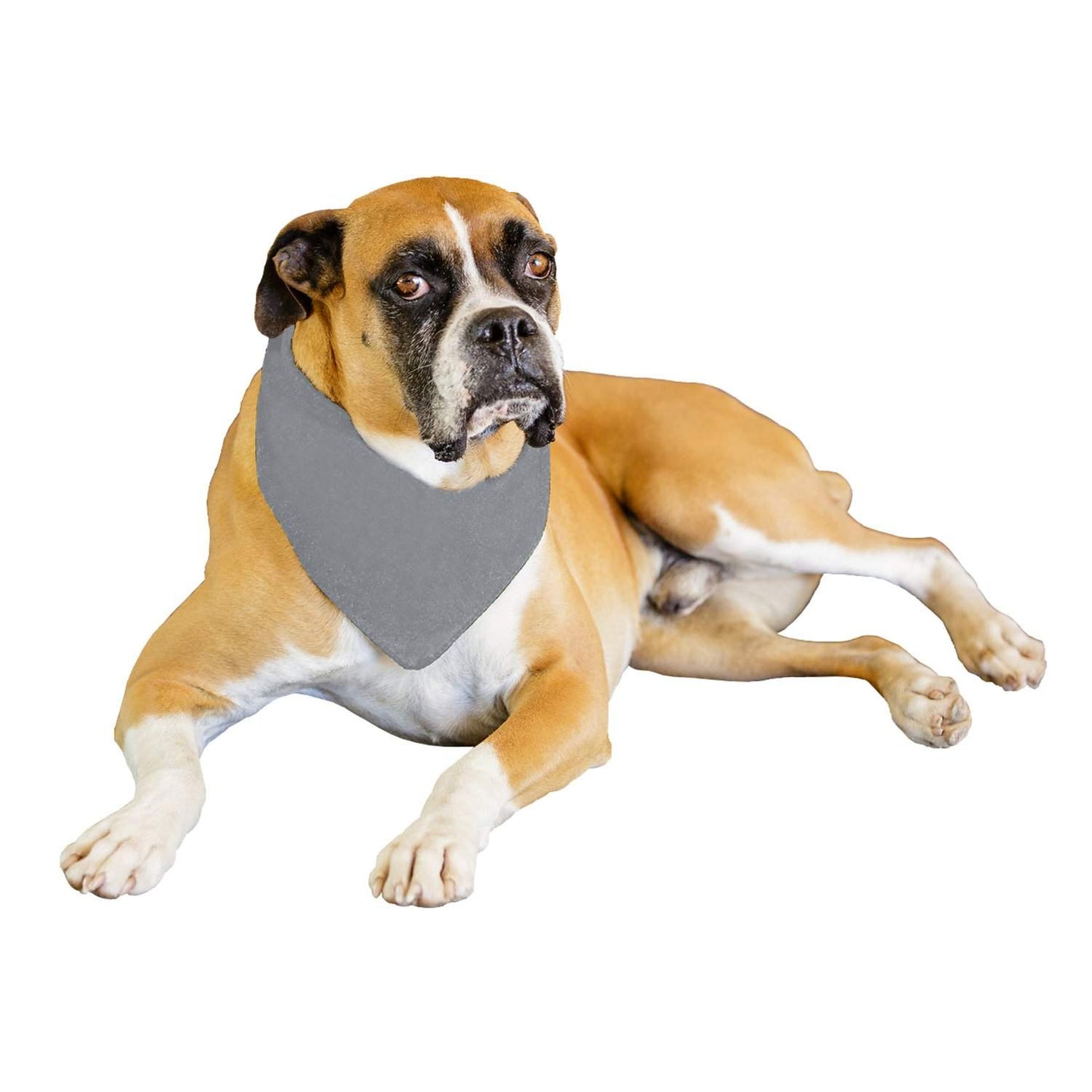 9 Pack Solid Polyester Dog Neckerchief Triangle Bibs  - Extra Large
