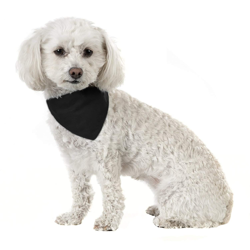Mechaly Solid Cotton Dog Bandana Triangle Bibs - Small and Medium Pets