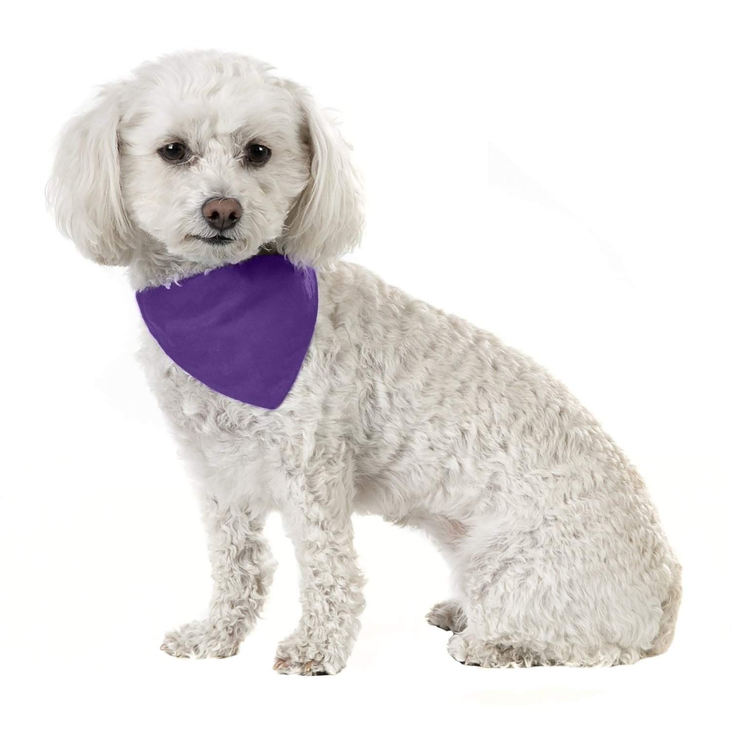 Mechaly Solid Cotton Dog Bandana Triangle Bibs - Small and Medium Pets
