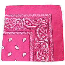 Load image into Gallery viewer, Pack of 5 X-Large Paisley Cotton Printed Bandana - 27 x 27 inches
