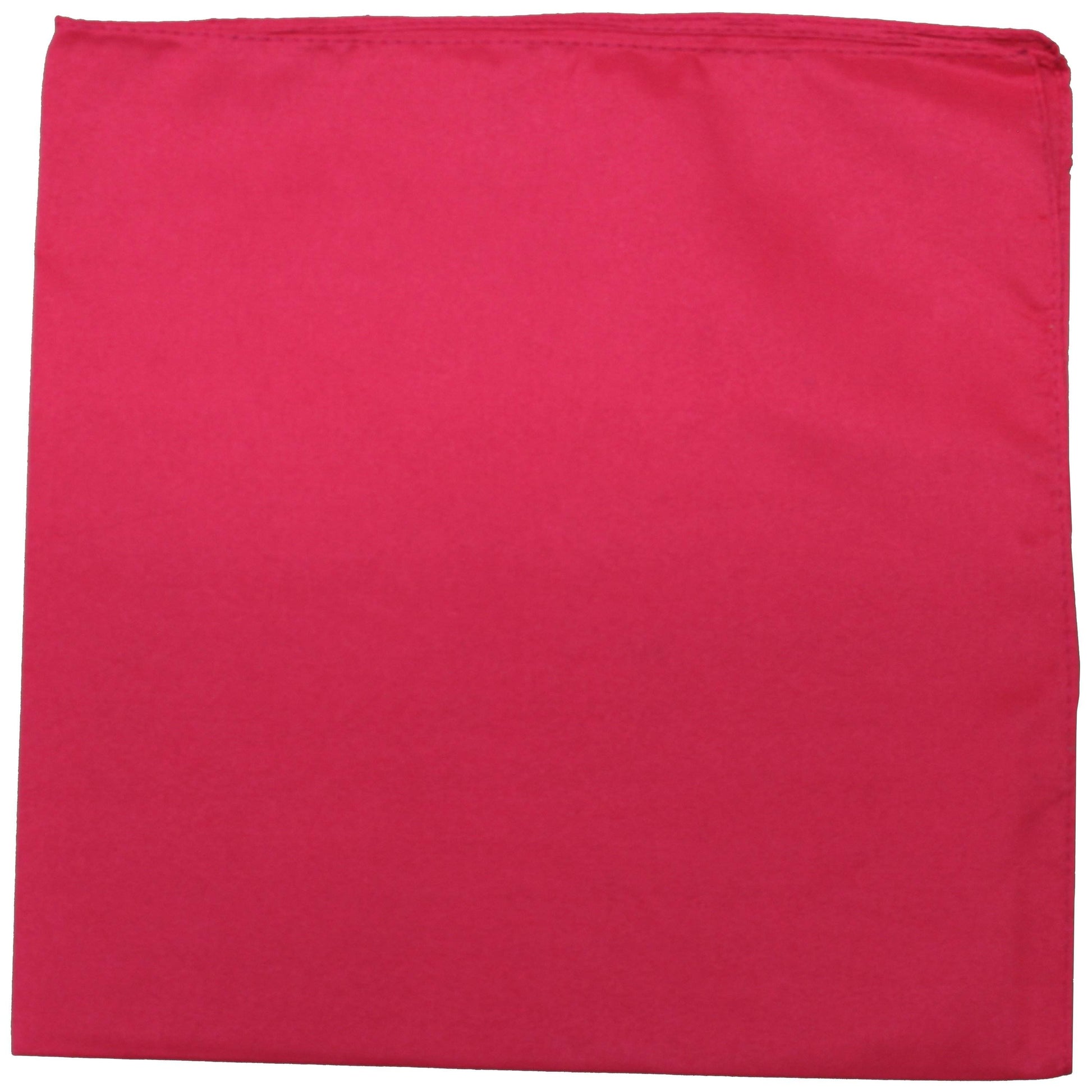 50 Pack Uni Style Apparel Solid 100% Cotton 22 x 22 Inch Bandanas