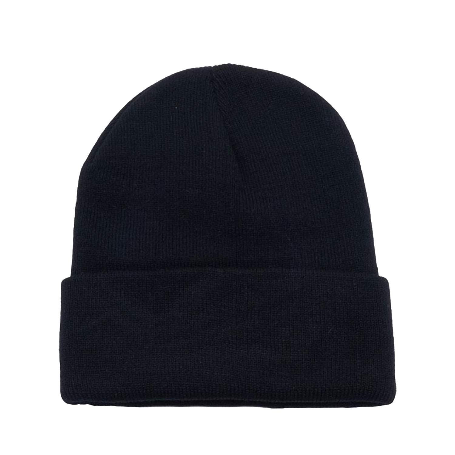 Pack of 10 Plain Cuffed Beanies Skullies in Bulk for Men and Women