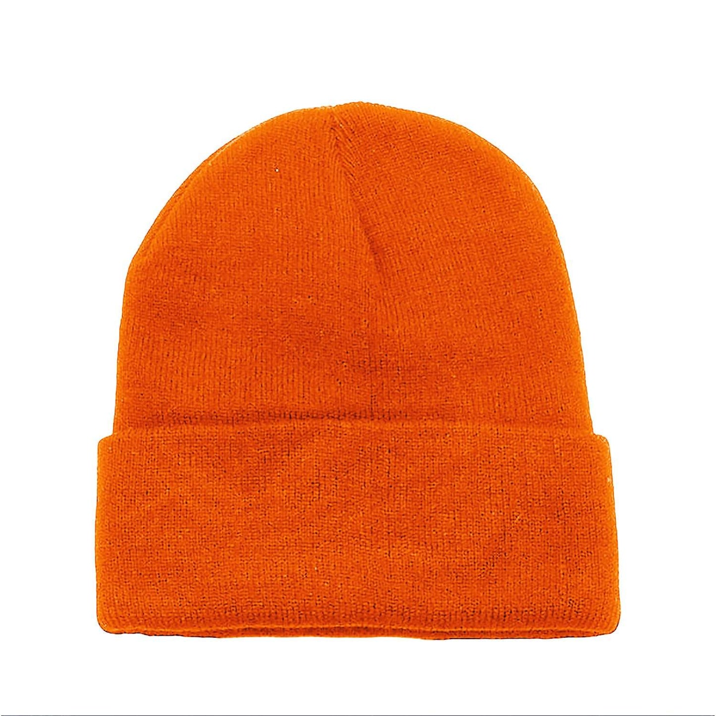 Solid Long Cuffed Beanie Skullies for Men and Women