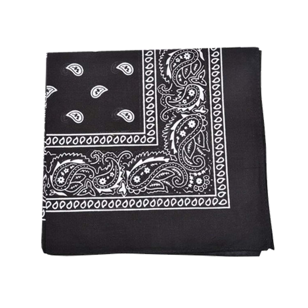 Unibasic Extra Large Polyester Paisley Bandanas 27 x 27 In - 6 Pack - Party and Decoration