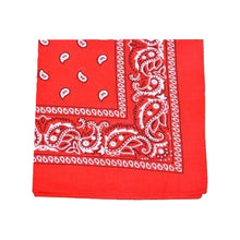 Load image into Gallery viewer, Mechaly Extra Large Quality Polyester Paisley Print Bandana 27 x 27 Inches
