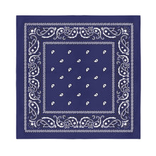 Load image into Gallery viewer, 8 Pack X-Large Paisley Cotton Printed Bandana - 27 x 27 inches
