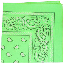 Load image into Gallery viewer, Mechaly Paisley 100% Cotton Double Sided Bandanas - 24 Pack
